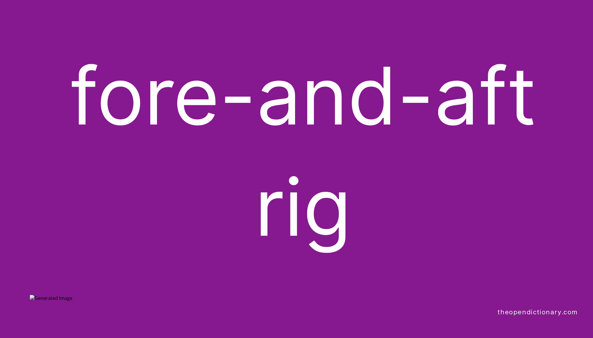 fore-and-aft-rig-meaning-of-fore-and-aft-rig-definition-of-fore-and